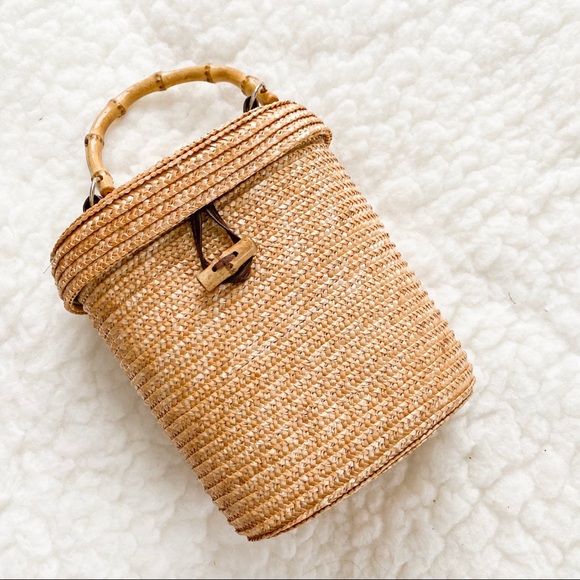 rattan purse